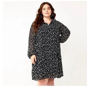 Nine West Leopard Print Swing Dress